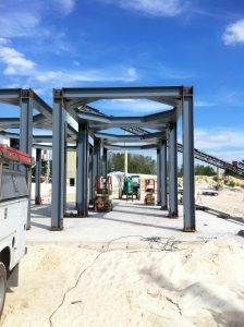 Installation of structural steel Peru