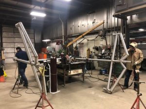 Install of Fabricated mixer agitator